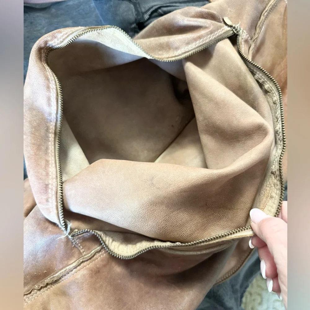 Blur Vintage Brown Leather Messenger Bag
